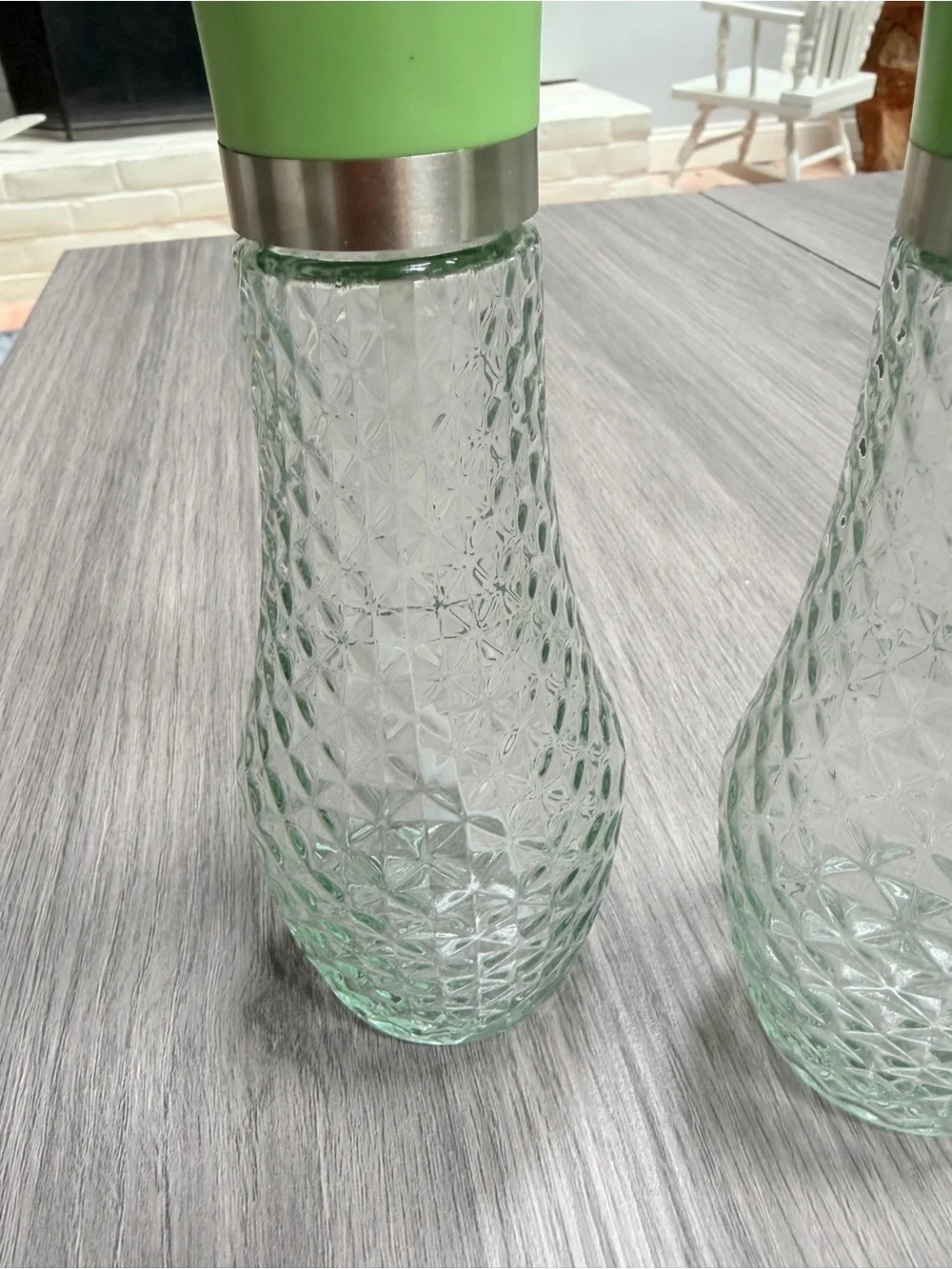 Textured crinkle Glass Oil Mister Spray Bottle | kitchen gadget mcm style